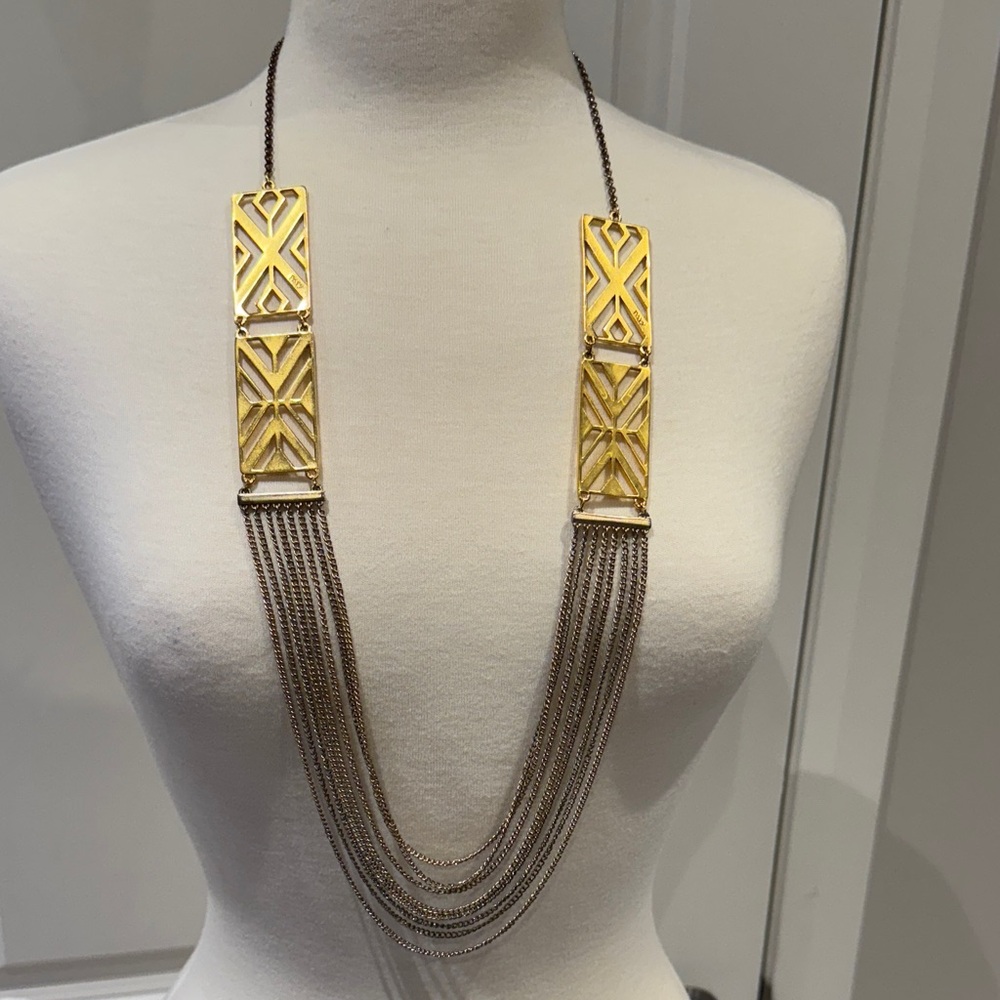 Foxy Jewelry, Elegant Gold and Silver Statement Necklace